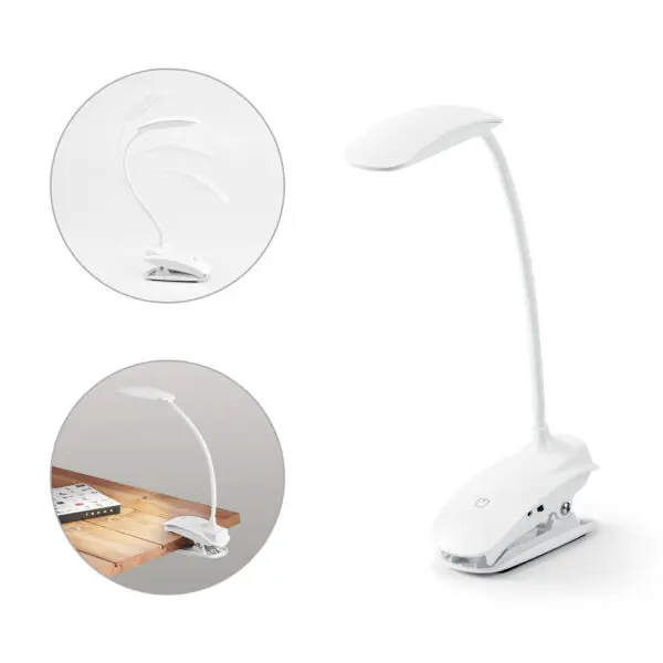 26013-Luminaria de Mesa com braço flexível e botão tátil