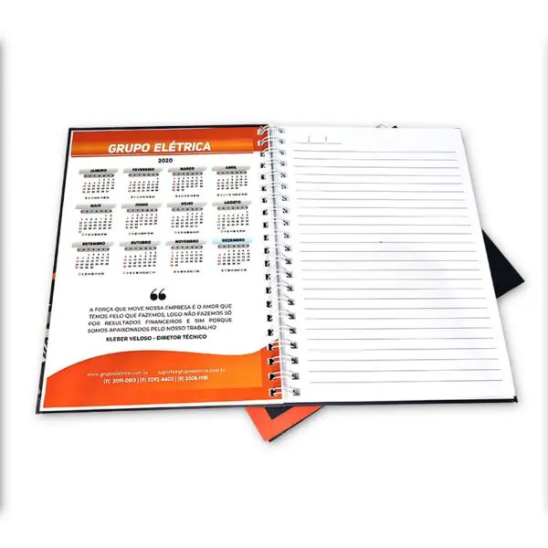 21077-Caderno Capa Dura Wire-o 20 x28cm - Image 2