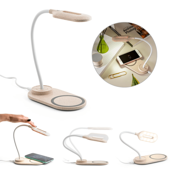 26077-Luminária de Mesa com Carregador Wireless
