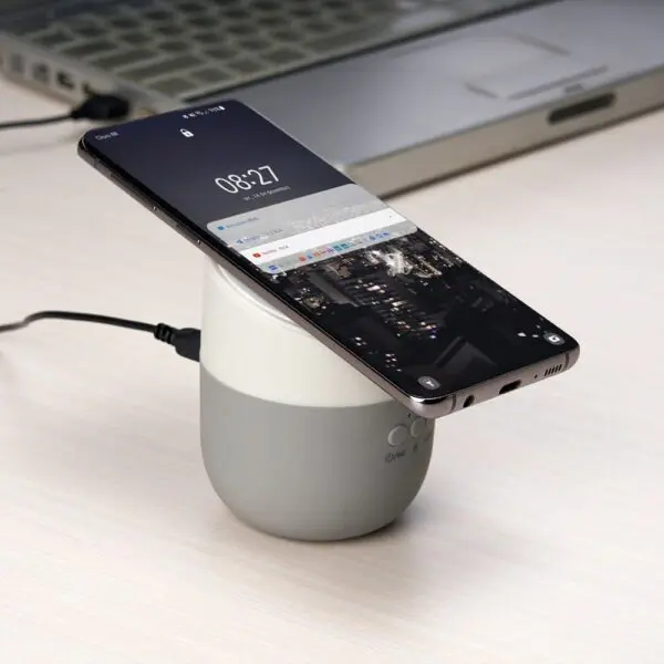 40052-Caixinha de Som bluetooth com carregador por indução. - Imagem 2