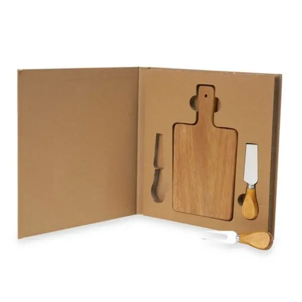 83028-Kit queijo 3 peças em estojo kraft - Imagem 4