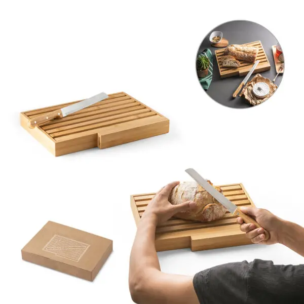 89305-Tábua para pão com faca
