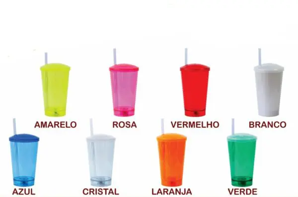 71538-Copo com tampa e canudo 550ml com LED - Image 2