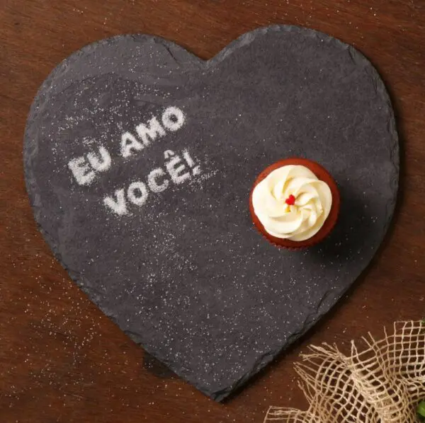 89362- Prato de Ardósia em Coração - Imagem 2