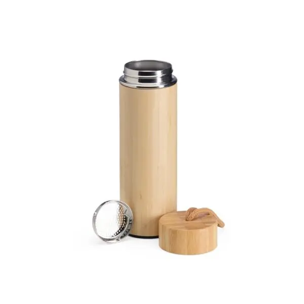 70496-Garrafa Térmica Bambu 400ml com Infusor - Imagem 2