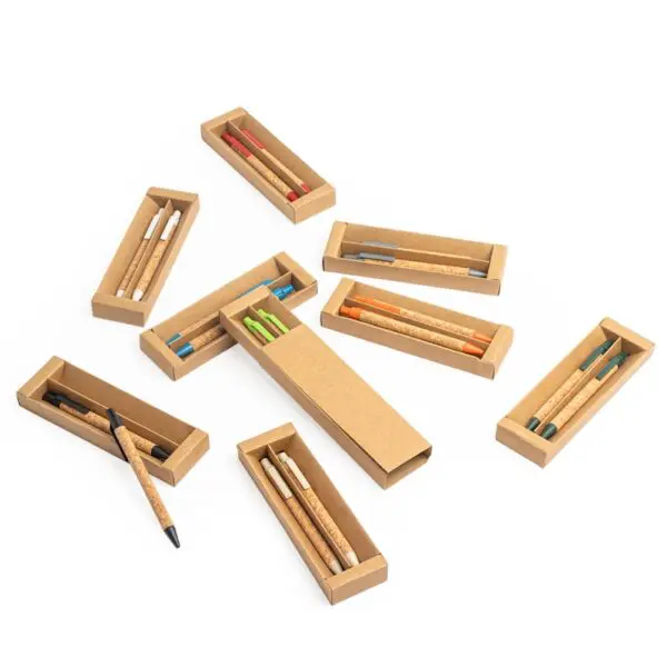 15059-Kit Ecológico Caneta e Lapiseira Cortiça - Image 2