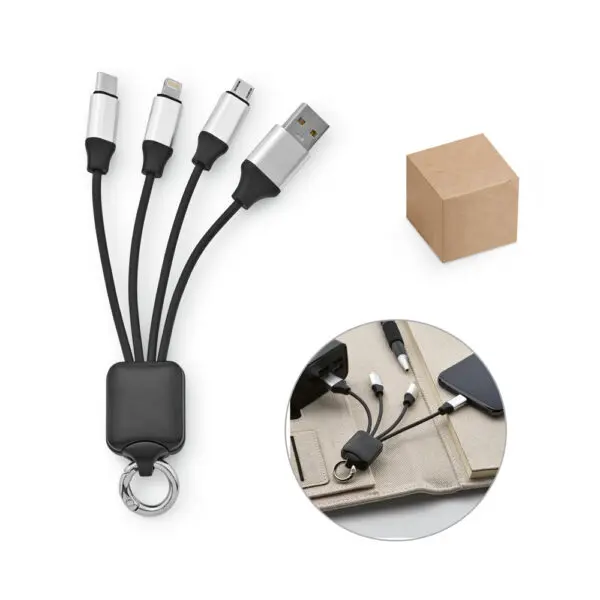 47145-Cabo USB de carregamento rápido 3 em 1