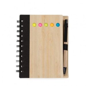 20090-Bloco de Anotações Bambu com Caneta