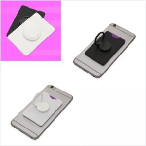 24026-Porta Cartões para Celular em Silicone e Suporte para segurar