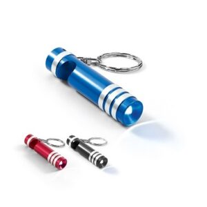 62013-Chaveiro de metal com lanterna e abridor