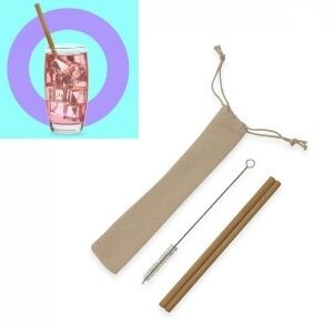 89105-Kit Canudos Eco de Bambu (2 pçs)