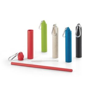 89109-Conjunto de canudo em fibra de Bambu