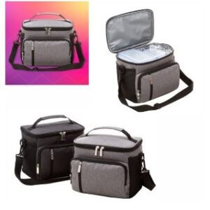 93034-Bolsa Térmica em Poliéster Twill com 2 bolsos Frontais