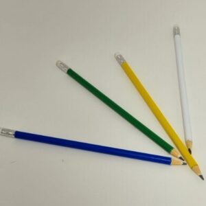  Lápis resinado colorido com borracha