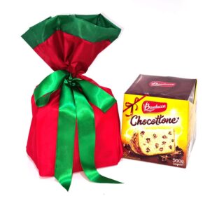 KITN11 - Kit Natalino em Nylon com Chocottone 500 gramas