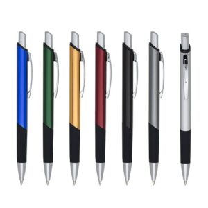 11108-Caneta Metal Quadrada