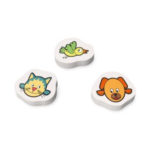 14022-Conjunto com 3 borrachas