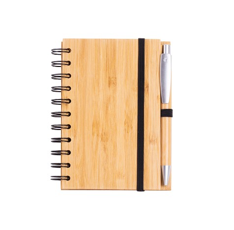 21105-Caderno de anotações capa de bambu 14×9