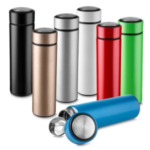 70166-Garrafa em aço inox fosca com parede dupla de 450 ml