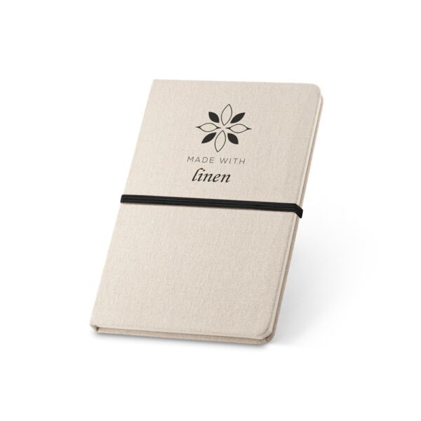 20103-Caderno capa dura tecido linho 14x21 - Imagem 8