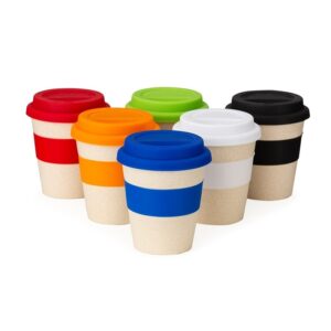 71170-Copo Fibra de Bambu 380ml com Tampa