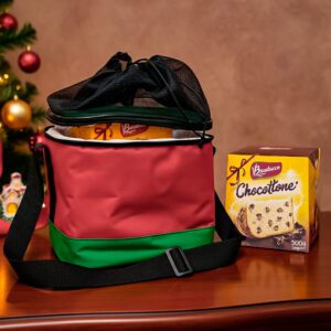 KITN17 - Kit Natal Bolsa Térmica Poliéster e Panettone