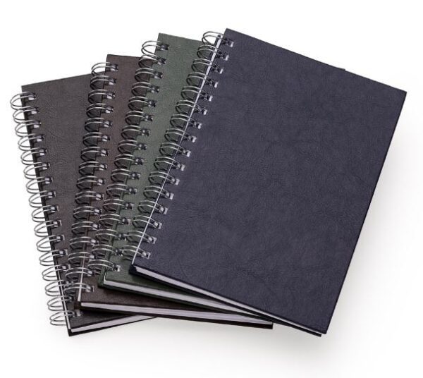 2108-Caderno Pequeno de Couro Sintético