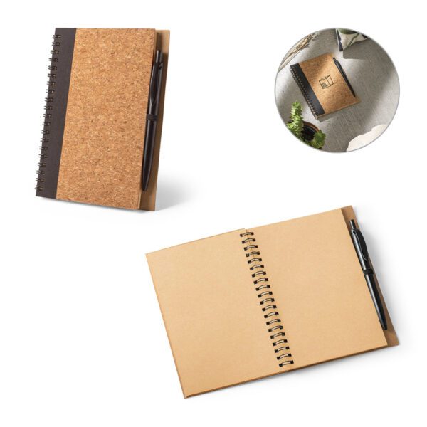 21176-Caderno em cortiça