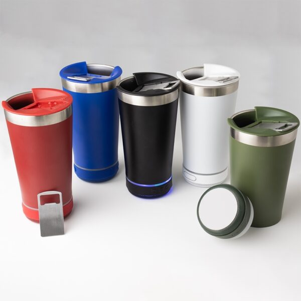 71522-Copo Térmico 400ml com Caixa de Som