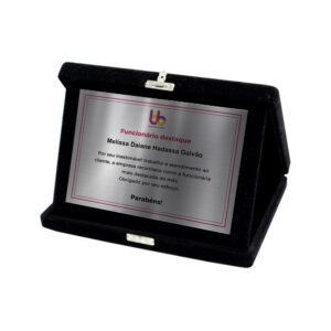 59155-Placa de Homenagem com Estojo