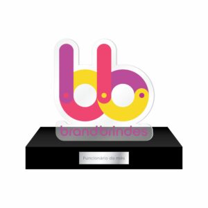 59312-Troféu de Acrílico Personalizado 14X21X6 cm