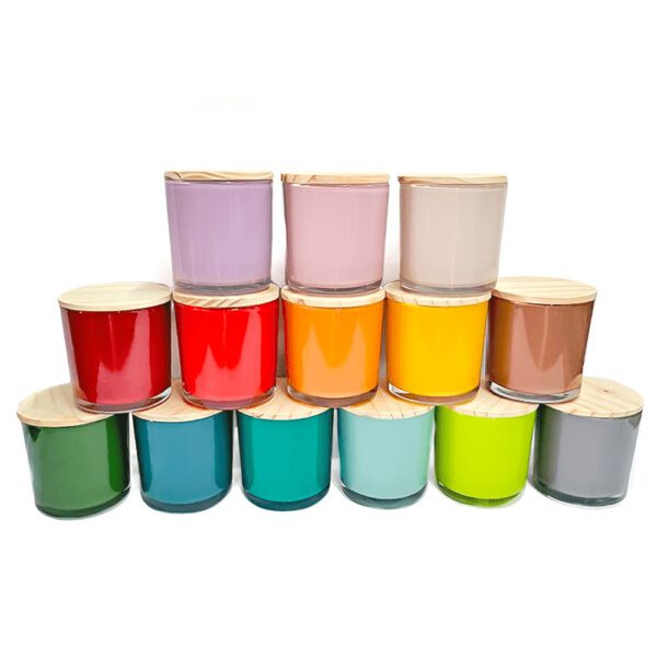 59442-Vela Perfumada 180g vidro brilho 8x8cm