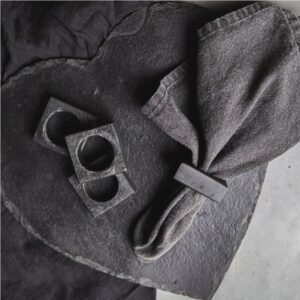 89365- Argolas para guardanapo em Ardósia