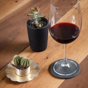 89364-Porta Copos Redondo em Ardósia