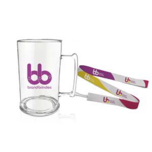 71341-Caneca Acrílico 500ml com Cordão