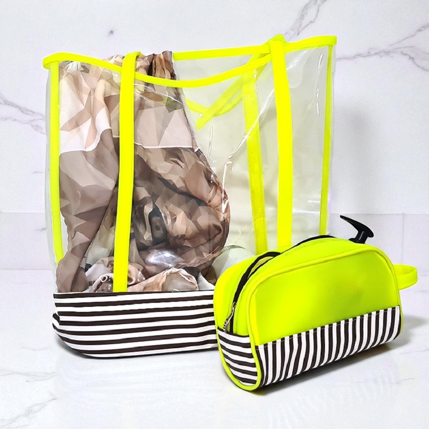 BC5801-KIT COM 2 PEÇAS SACOLA GRANDE E NÉCESSAIRE EM COLUMBIA IDEAL PARA VIAGENS E PRAIA