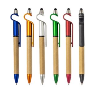 13086-Caneta Ecológica Touch com Suporte