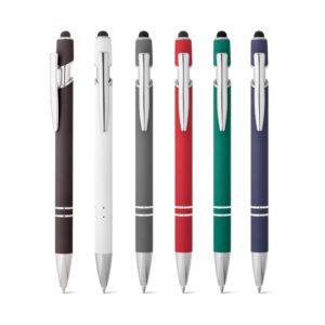 12218-Esferográfica em alumínio com ponteira touch