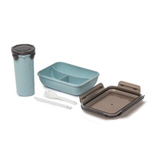 89423-Kit Copo e Marmita Fibra de Bambu
