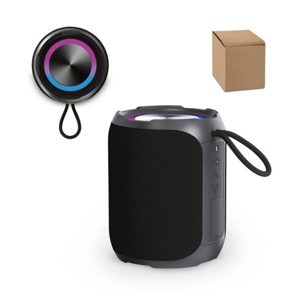 40080 -Caixa de som em ABS 100% reciclado à prova de água com classificação IPX6 2.600 mAh