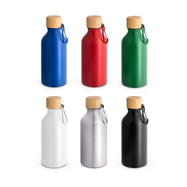 70529-Squeeze em alumínio 100% reciclado com cor sólida brilhante 400 mL