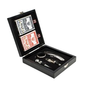 86145 - Kit Vinho com Jogo de Baralho