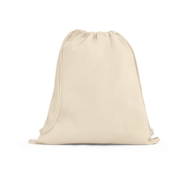 95284-Sacola tipo mochila em 100% algodão reciclado (180 g/m²)
