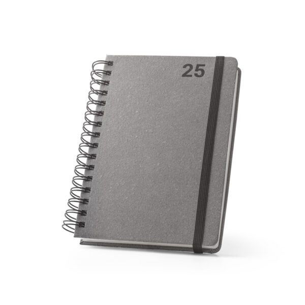 28089-Agenda A5 com argolas em pele reciclada