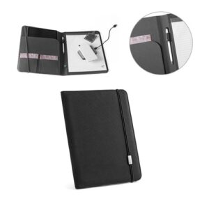 23083-Pasta A4 em poliéster 100% reciclado 300D