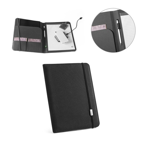 23083-Pasta A4 em poliéster 100% reciclado 300D