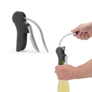 86154-Saca-rolhas em ABS e zinco com alavanca automática para abertura fácil