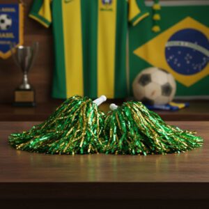 69119-Pompom Metalizado Do Brasil