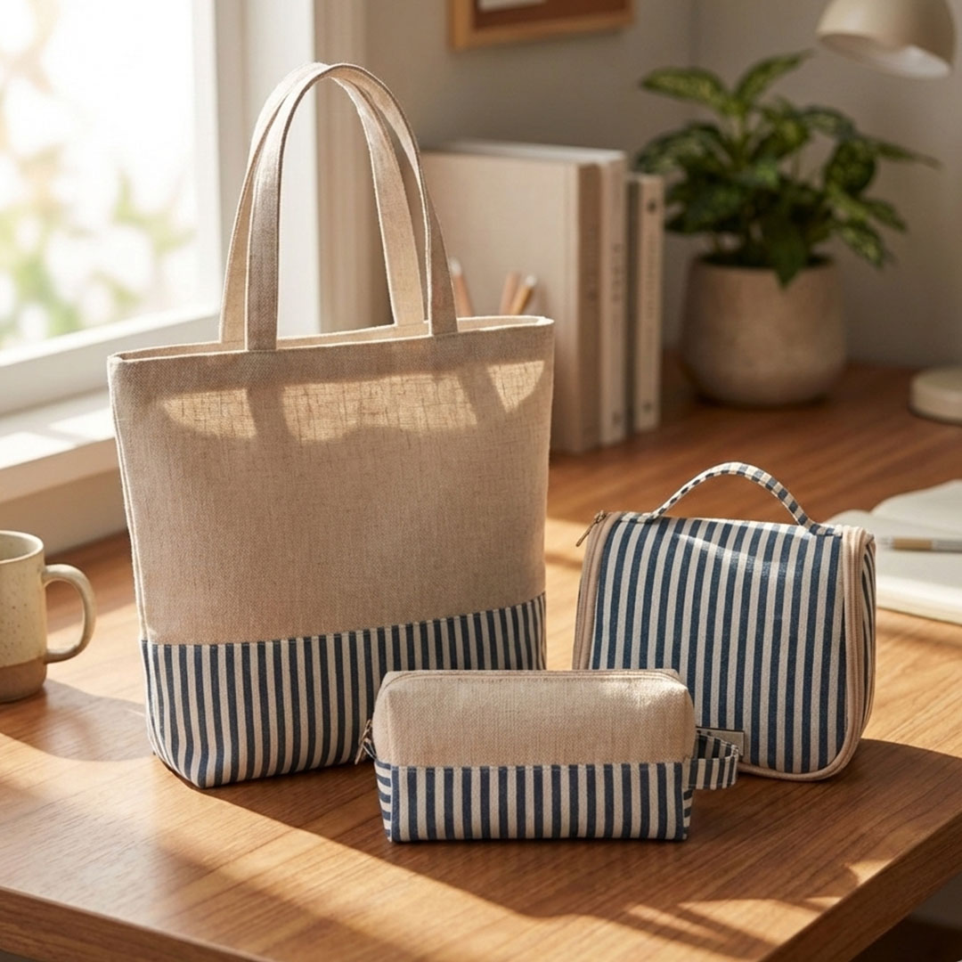 BC5807- Kit Rio de Janeiro: Sacola, Necessaire e Cabideiro