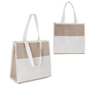 93224-Bolsa Térmica em algodão e Juta sintética (34x34x16cm)